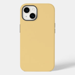 Solid color plain vintage pale yellow Case-Mate iPhone 14 case