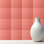 Solid color salmon coral ceramic tile<br><div class="desc">Solid color salmon coral design.</div>
