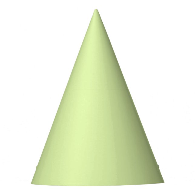 Solid color soft honeydew green party hat (Front)