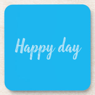 Solid Color Text Template  Coaster