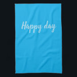 Solid Color Text Template  Tea Towel<br><div class="desc">A solid color with a text template. Click personalize to change the text to your own a name.</div>