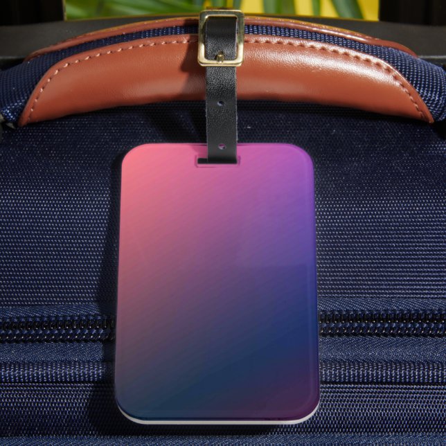 Solid Colour American Luggage Tag (Front Insitu 2)