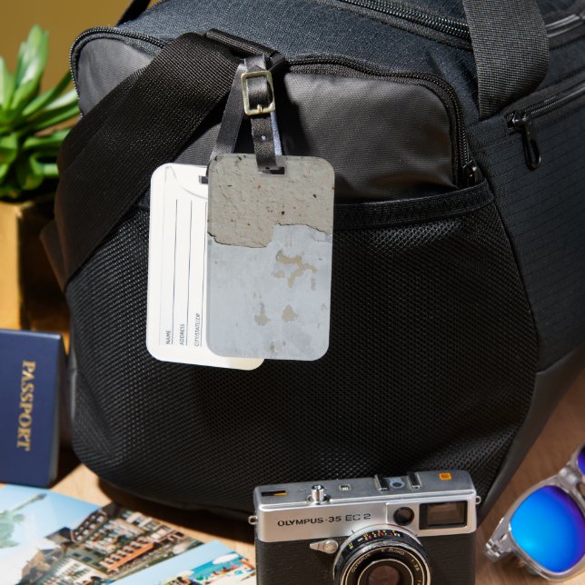 Solid Colour American Luggage Tag (Front & Back)