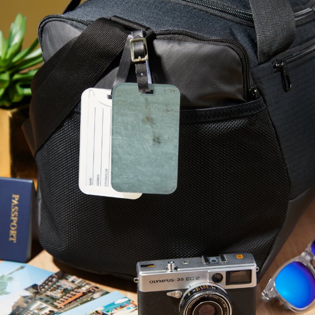 Solid Colour American Luggage Tag (Front & Back)