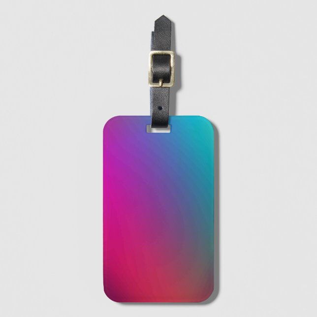 Solid Colour American Luggage Tag (Front Vertical)
