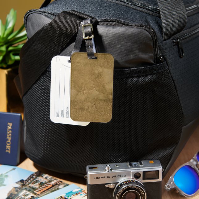Solid Colour American Luggage Tag (Front & Back)