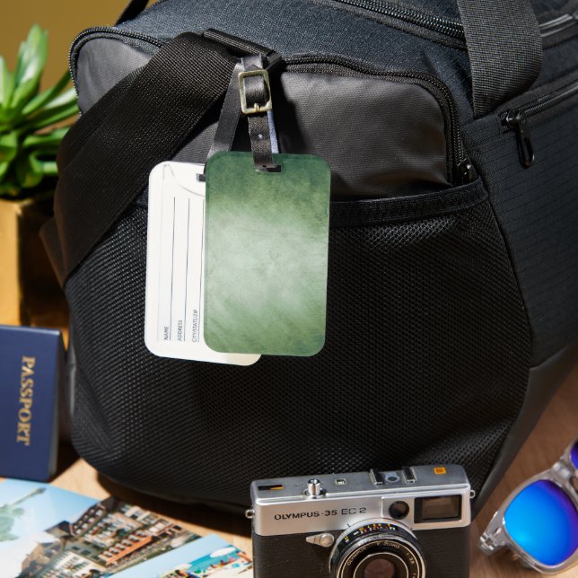 Solid Colour American Luggage Tag (Front & Back)
