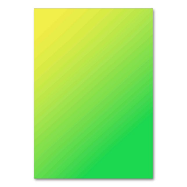 Solid Colour American Table Number Card  (Front)