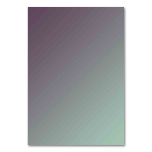 Solid Colour American Table Number Card  (Front)