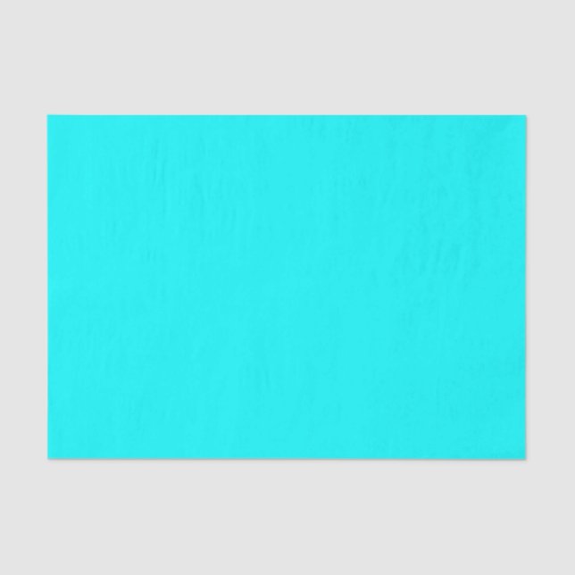 Solid Colour Aqua Background Tissue Paper (Front)