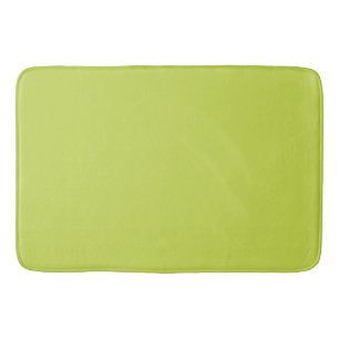Solid colour avocado light green bath mat