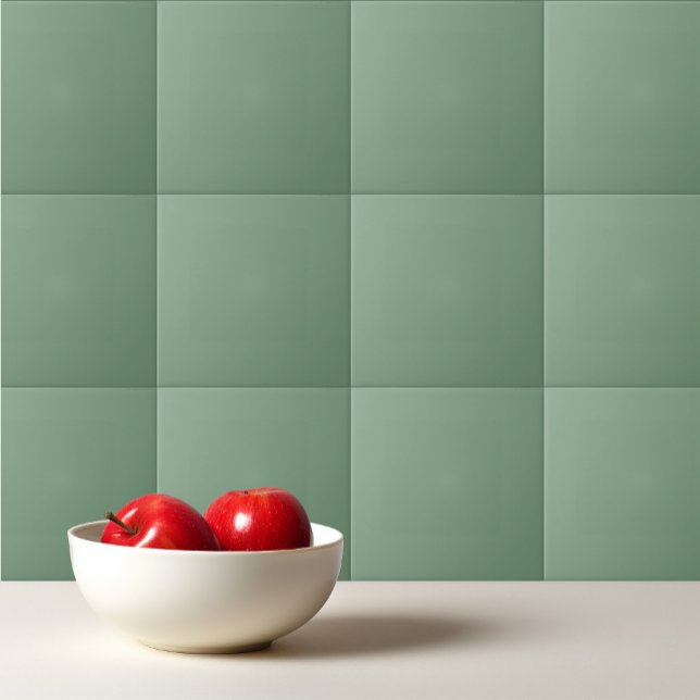 Solid colour basil smoke green ceramic tile (Creator Uploaded)