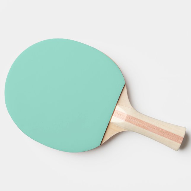 Solid colour Beach Glass plain aqua green mint  Ping Pong Paddle (Side)