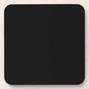 Solid Colour: Black Coaster