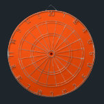 Solid colour blood orange dartboard<br><div class="desc">Trendy simple design in blood orange solid colour.</div>