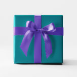 Solid Colour Blue Teal Wrapping Paper<br><div class="desc">Solid colour Biscay Bay wrapping paper to match your chosen wedding colour palette. You can customise the background colour on this blank design. You can also add text if you'd like.</div>
