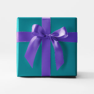 Solid Colour Blue Teal Wrapping Paper