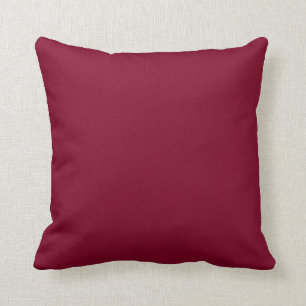 Solid colour burgundy maroon cushion
