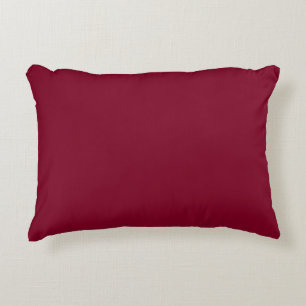 Solid colour burgundy maroon decorative cushion