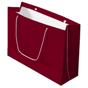 Solid colour burgundy maroon large gift bag