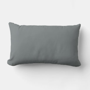 Solid Colour: Charcoal Grey Lumbar Cushion