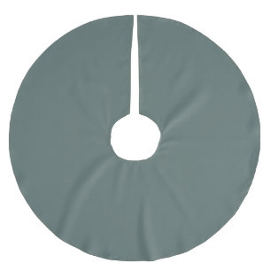 Solid Colour Cool Neutral Green Undertone 2026 COT Brushed Polyester Tree Skirt
