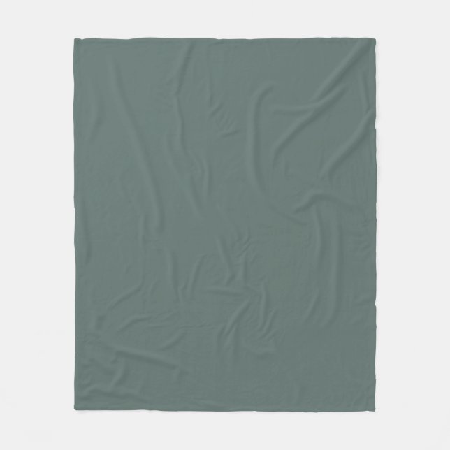 Solid Colour Cool Neutral Green Undertone 2026 COT Fleece Blanket (Front)