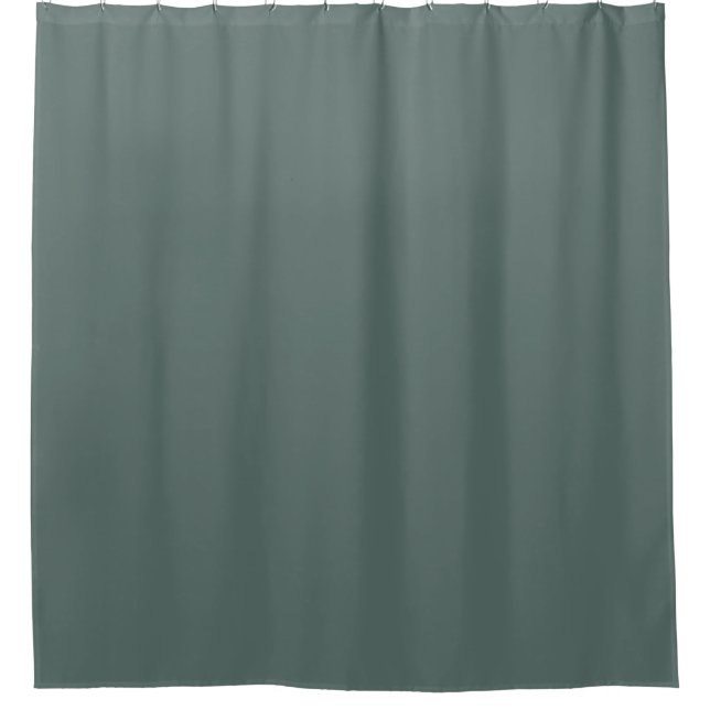 Solid Colour Cool Neutral Green Undertone 2026 COT Shower Curtain (Front)