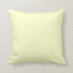 Solid colour cream ivory white pale yellow pillow