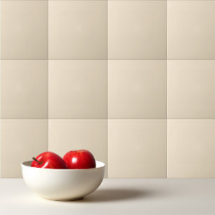 Solid colour cream light beige ceramic tile