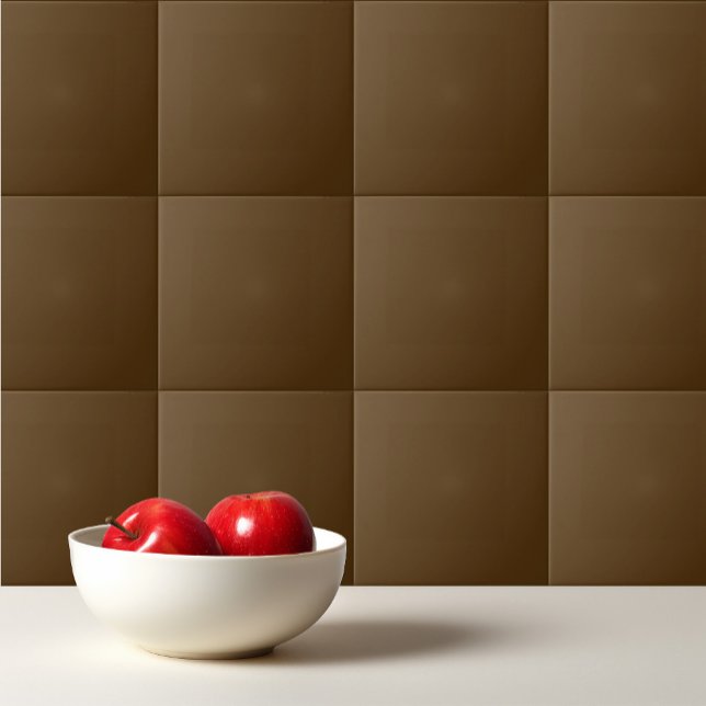Solid colour dark chocolate brown ceramic tile (Creator Uploaded)