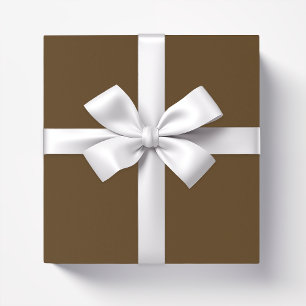 Solid colour dark chocolate brown wrapping paper