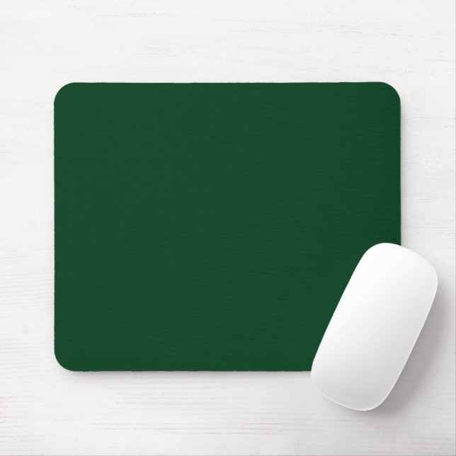 Solid colour dark green mouse pad (With Mouse)
