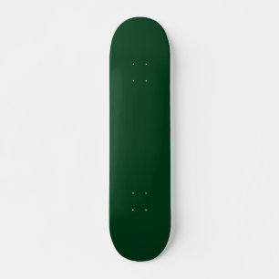 Solid colour dark green skateboard