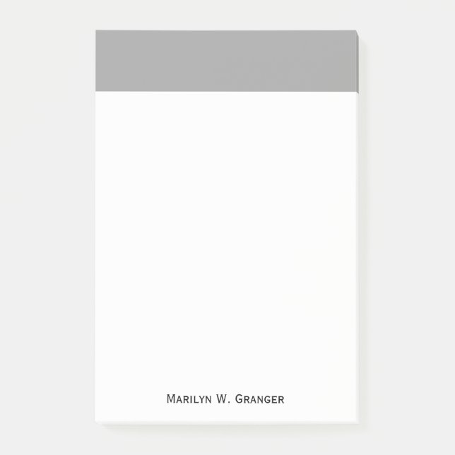 Solid Colour: Dark Grey Post-it Notes (Front)