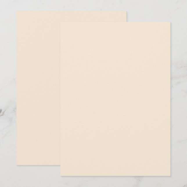 Solid Colour Flat Invitations Announcements Card (Front/Back)