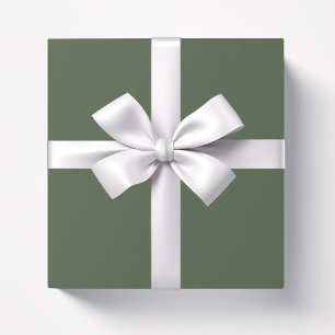 Solid colour Forest Moss plain green Wrapping Paper