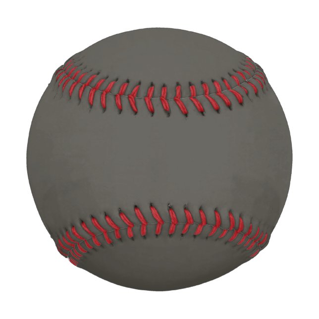 Solid colour Forest Shadow green grey Baseball (Front)