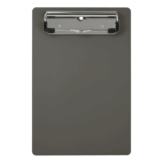 Solid colour Forest Shadow green grey Mini Clipboard (Front)