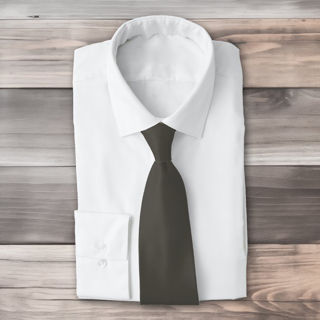 Solid colour Forest Shadow green grey Tie (Creator Uploaded)