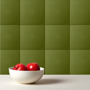 Solid colour grape vine dark green ceramic tile