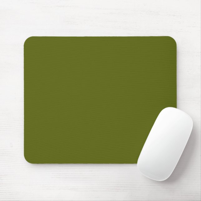 Solid colour grape vine dark green mouse pad (With Mouse)