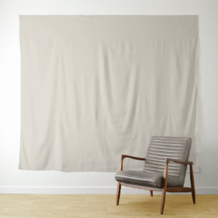 Solid colour greige beige tapestry