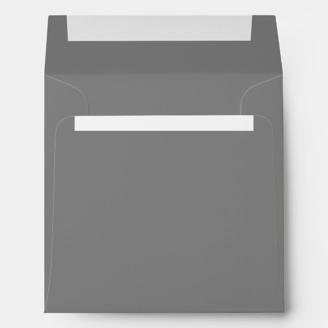 Solid Colour Grey Blank Envelopes (Back (Bottom))