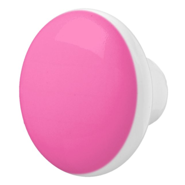 Solid Colour: Hot Pink #2 Ceramic Knob (Right)