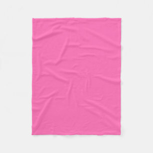 Solid Colour: Hot Pink #2 Fleece Blanket