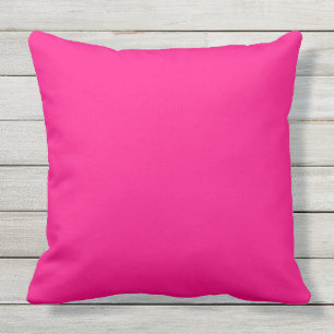 solid colour hot pink outdoor cushion