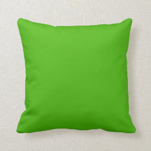 Solid colour kelly green cushion