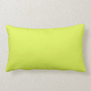 Solid colour key lime yellow green lumbar cushion