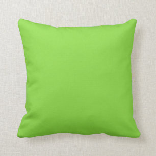Solid colour kiwi green cushion